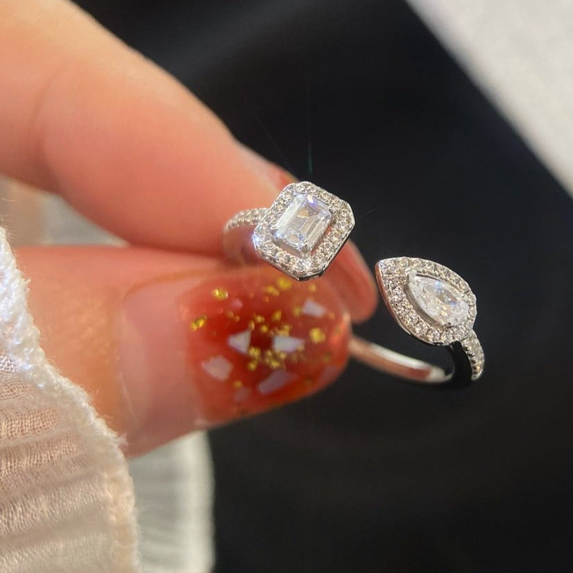 [Lume Jewelry]MY TWIN TOI & MOI SILVER DIAMOND RING