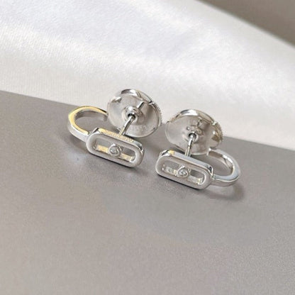 [Lume Jewelry]CREOLES MOVE UNO MINI 1 DIAMOND EARRINGS
