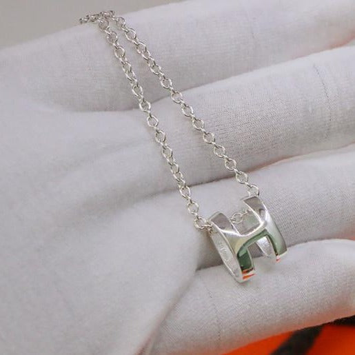 「Lume Jewelry」HMネックレス H文字オーバルシリーズ