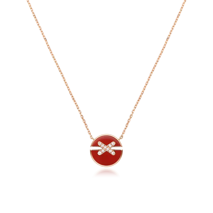 ¡®Lume Jewelry¡¯JEUX DE ROSE GOLD DIAMOND NECKLACE