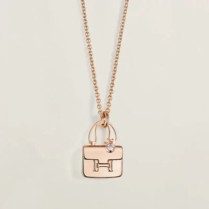 ¡®Lume Jewelry¡¯AMULETTE PEDANT ROSE GOLD NECKLACE