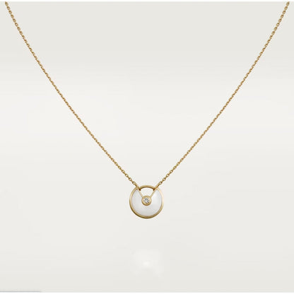 Lume Jewelry アミュレット ローズゴールド マザーオブパールネックレス