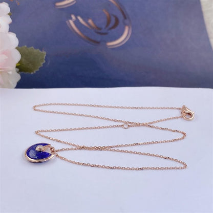 Lume Jewelry「アミュレット」ローズゴールドアゲートネックレス
