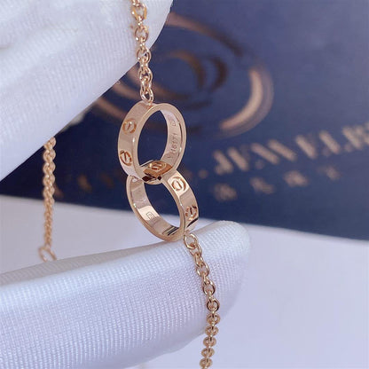 Lume Jewelry ラブネックレス アジャスタブル ローズゴールド