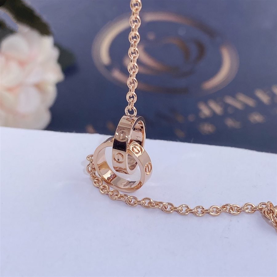 Lume Jewelry ラブネックレス アジャスタブル ローズゴールド