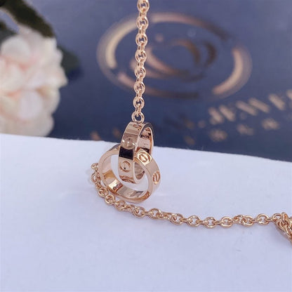 Lume Jewelry ラブネックレス アジャスタブル ローズゴールド
