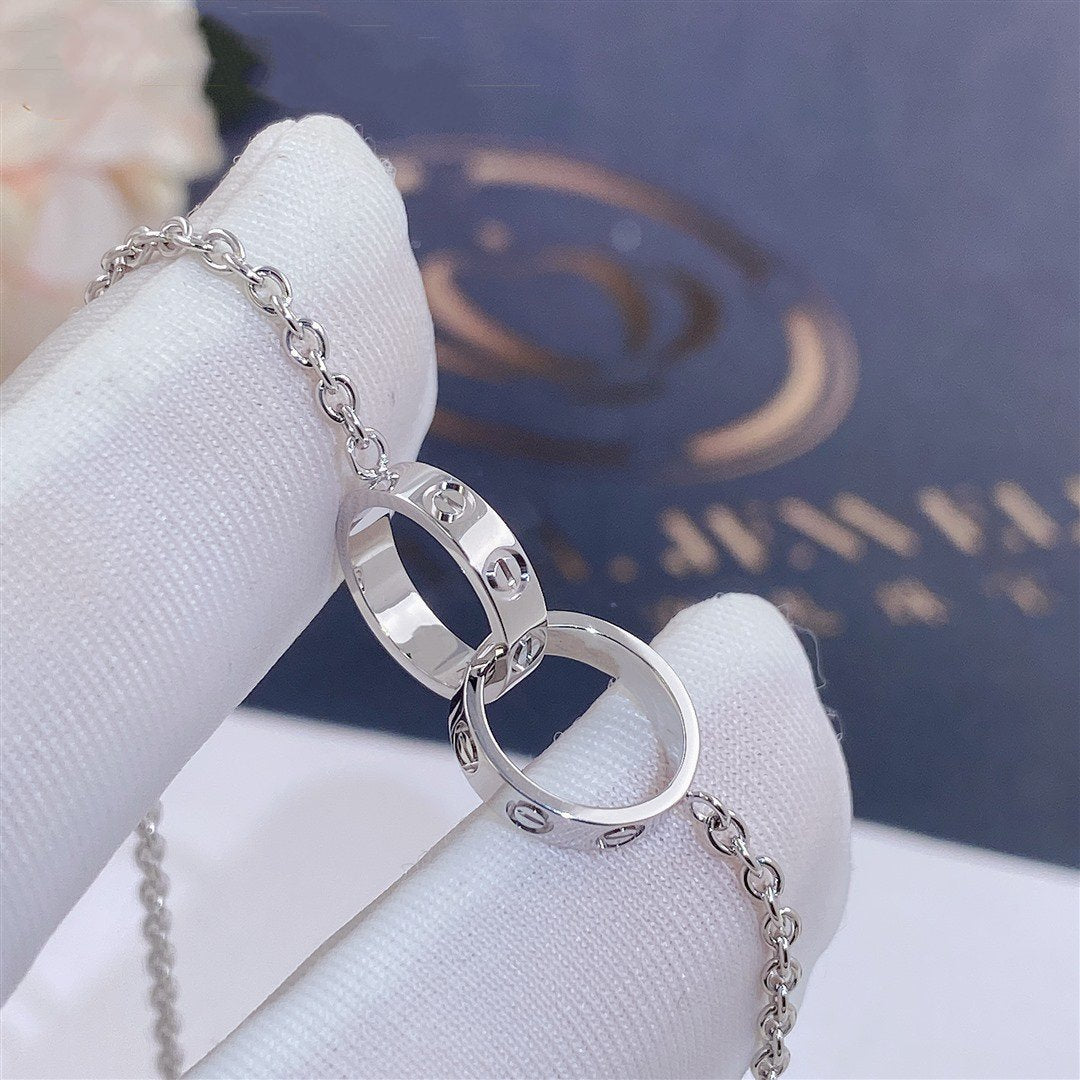 Lume Jewelry ラブネックレス アジャスタブル ローズゴールド