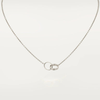 Lume Jewelry「LOVE NECKLACE」ピンクゴールド&シルバー