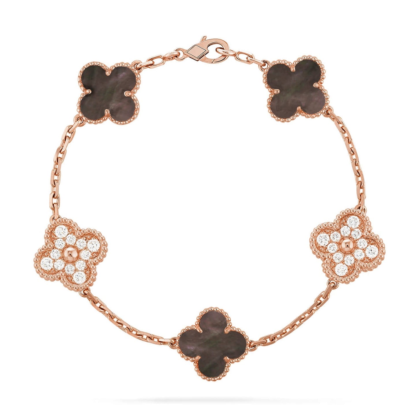 [Lume Jewelry]New CLOVER 5 MOTIF GRAY MOP BRACELET COLLECTION