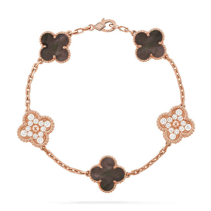 [Lume Jewelry]New CLOVER 5 MOTIF GRAY MOP BRACELET COLLECTION