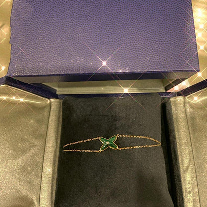 Lume Jewelry 「JEUX BRACELET MALACHITE PINK GOLD 1DIAMOND」