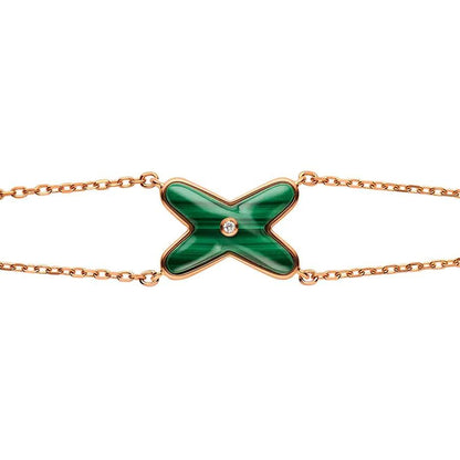 Lume Jewelry 「JEUX BRACELET MALACHITE PINK GOLD 1DIAMOND」