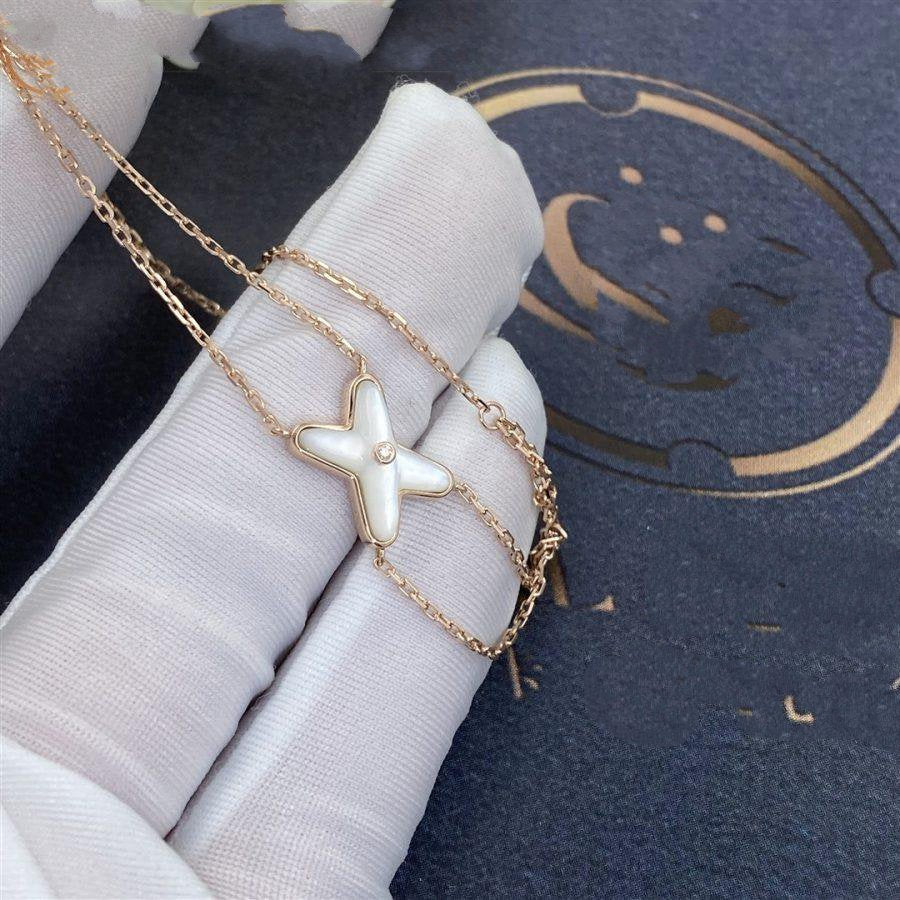 Lume Jewelry JEUX ブレスレット 白蝶貝 ピンクゴールド 1ポイントダイヤ