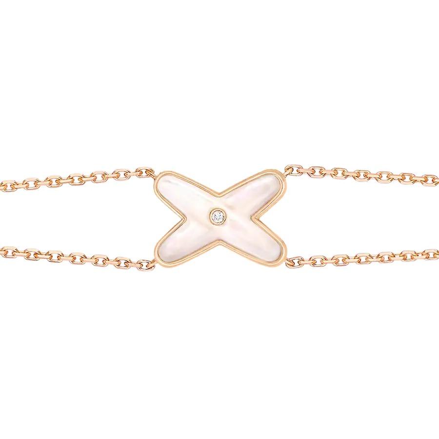 Lume Jewelry JEUX ブレスレット 白蝶貝 ピンクゴールド 1ポイントダイヤ