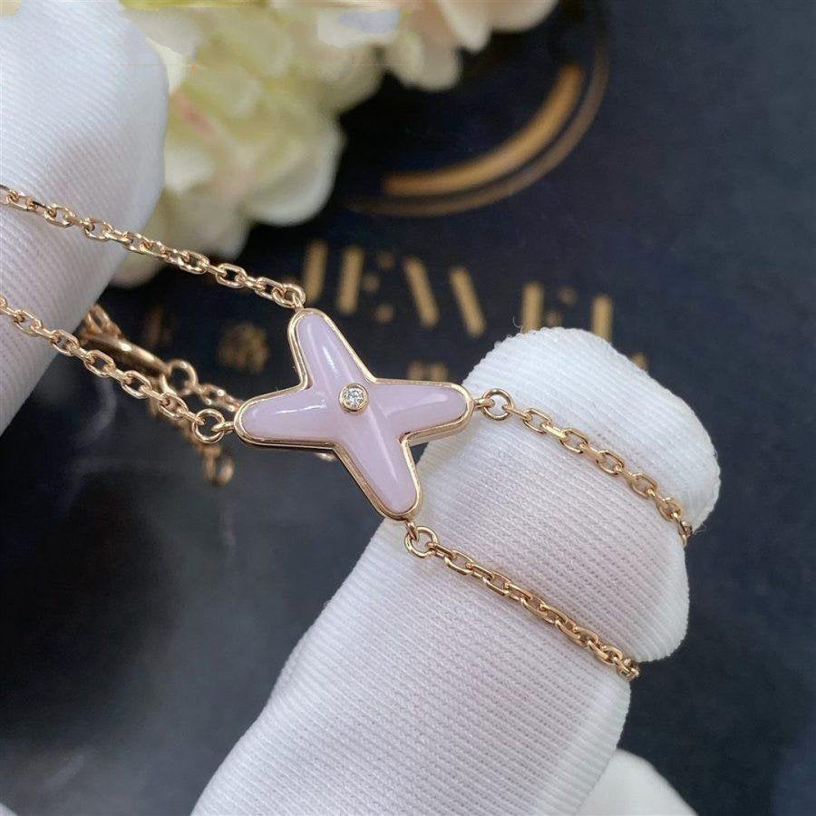 Lume Jewelry 『JEUX ブレスレット ピンクMOP ピンクゴールド 1ダイヤモンド』