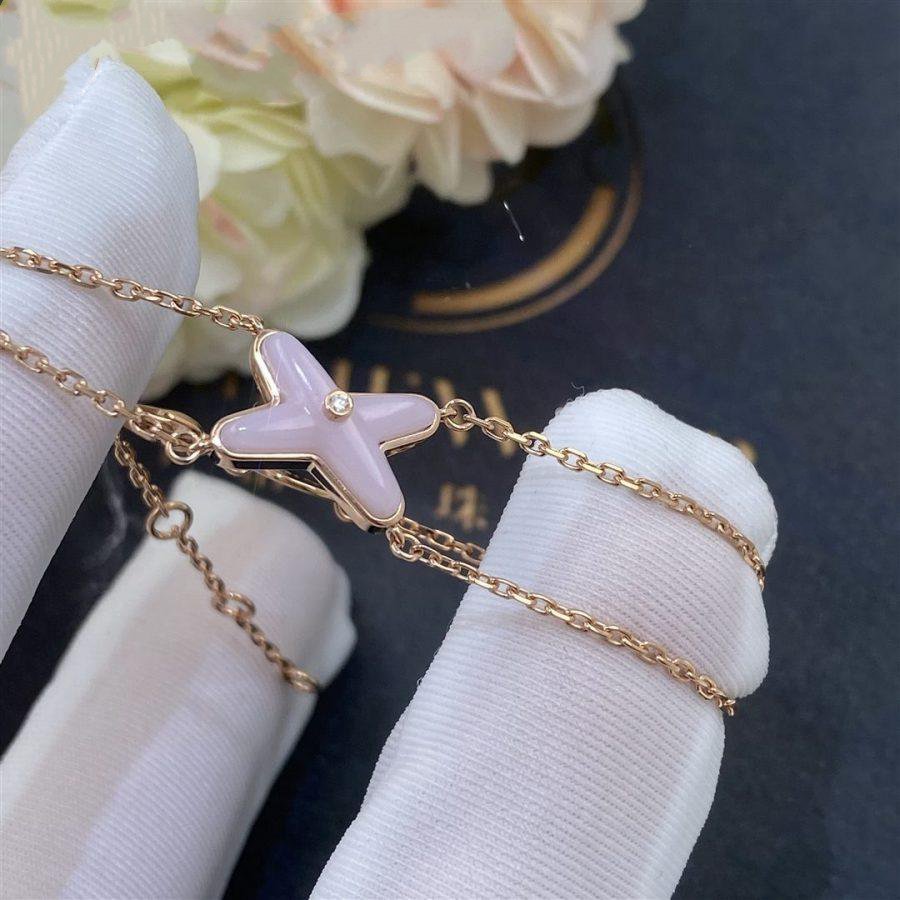 Lume Jewelry 『JEUX ブレスレット ピンクMOP ピンクゴールド 1ダイヤモンド』