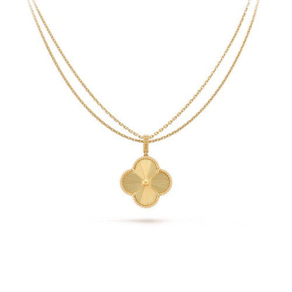 ¡®Lume Jewelry¡¯CLOVER 25MM PEDANT NECKLACE GOLD