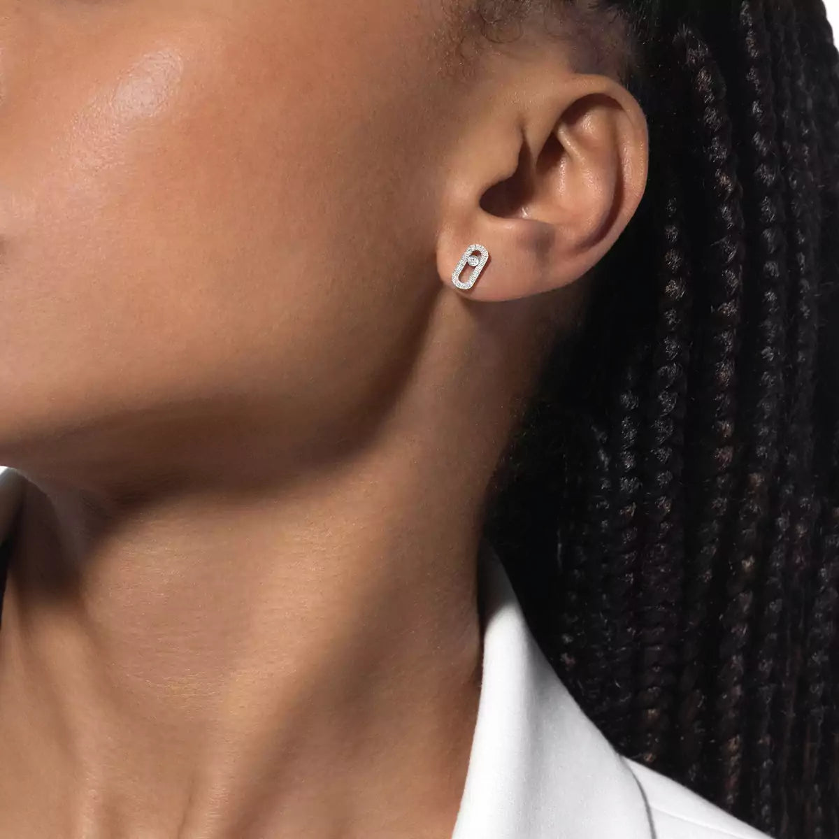 [Lume Jewelry]Move Uno Diamond Earrings