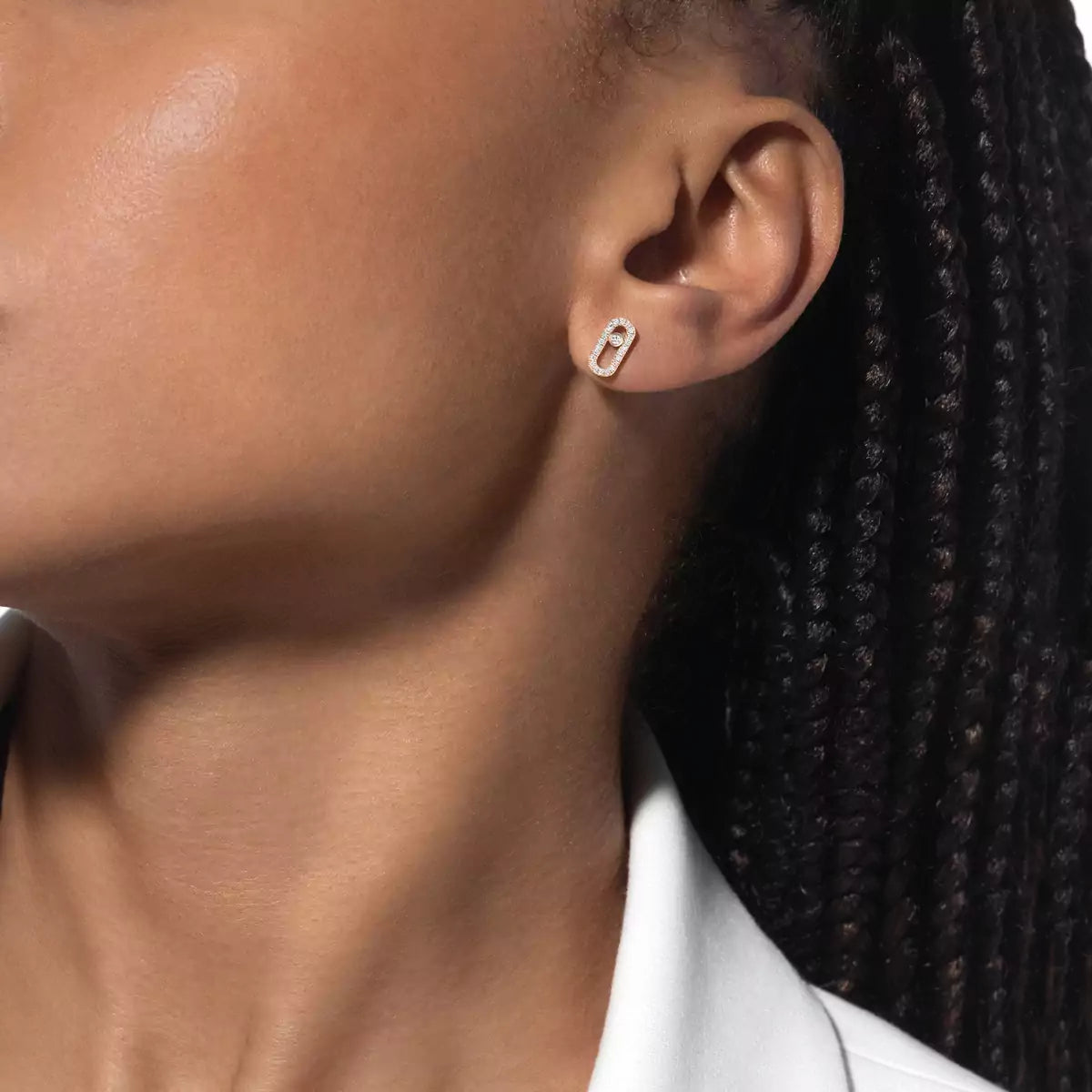 [Lume Jewelry]Move Uno Diamond Earrings