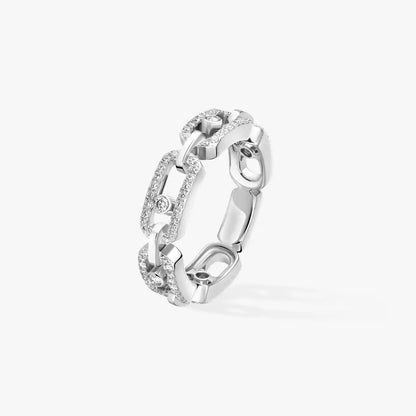 [Lume Jewelry]Move Link Pave_-Set Diamond Ring in Gold