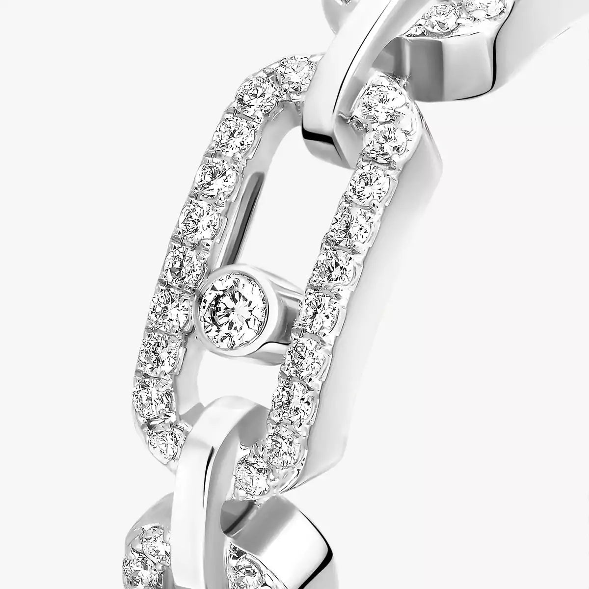 [Lume Jewelry]Move Link Pave_-Set Diamond Ring in Gold