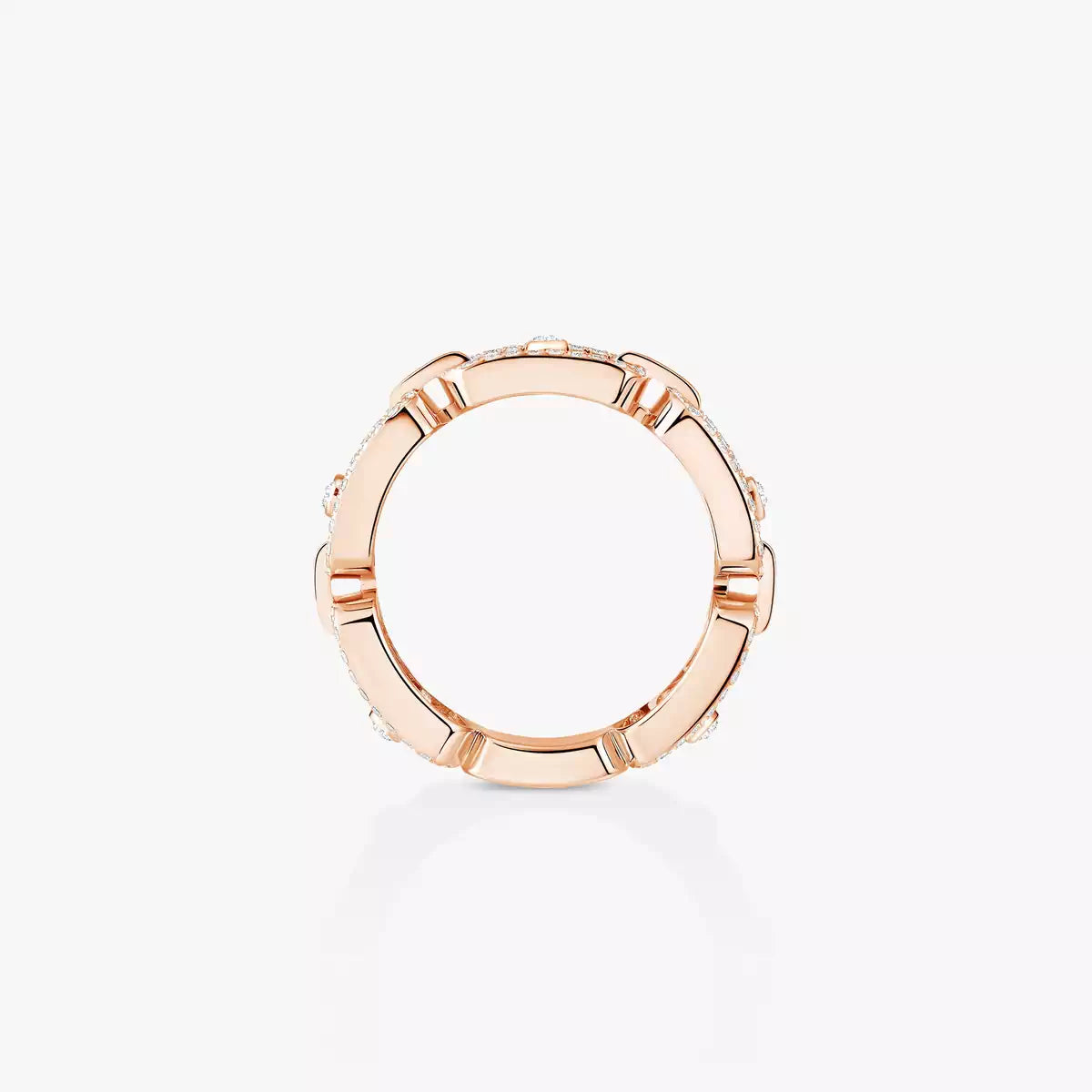 [Lume Jewelry]Move Link Pave_-Set Diamond Ring in Gold
