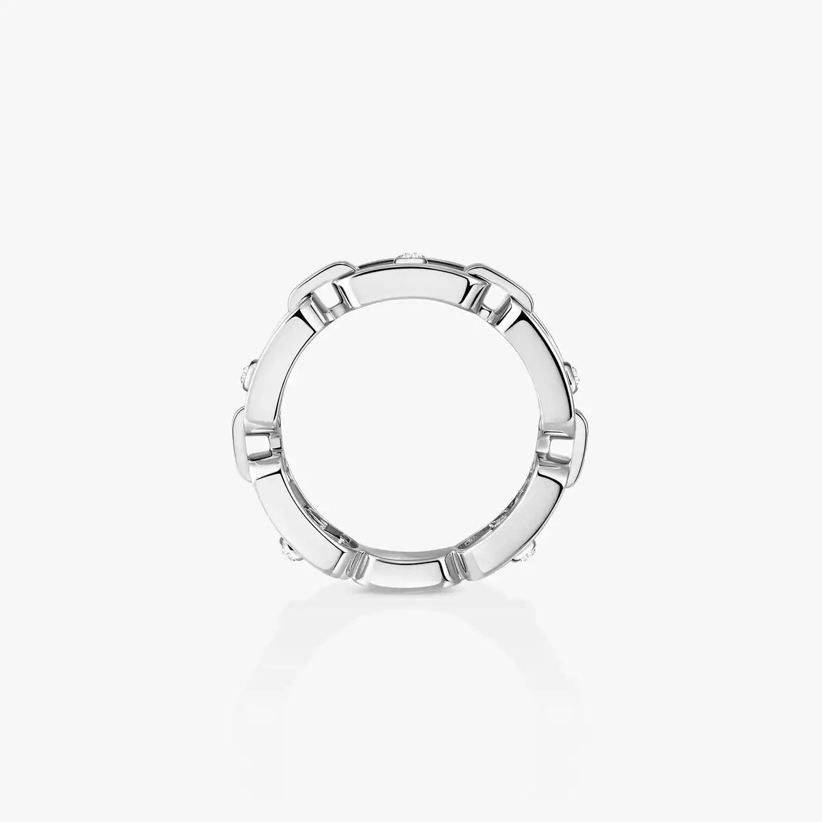 [Lume Jewelry]Move Link Pave_-Set Diamond Ring in Gold