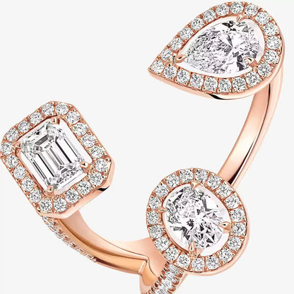 [[Lume Jewelry] Diamond Ring 0,25ct My Twin Trilogy