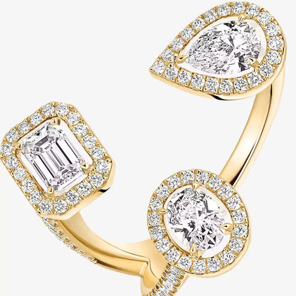 [[Lume Jewelry] Diamond Ring 0,25ct My Twin Trilogy