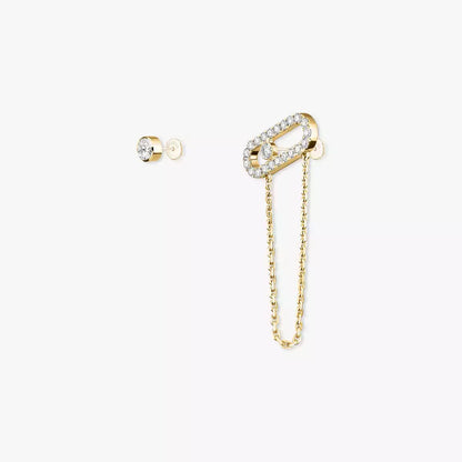 [Lume Jewelry]Move Uno Diamond Earrings