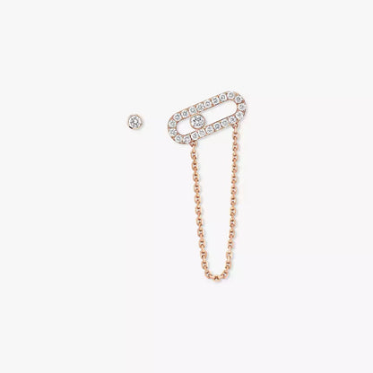 [Lume Jewelry]Move Uno Diamond Earrings