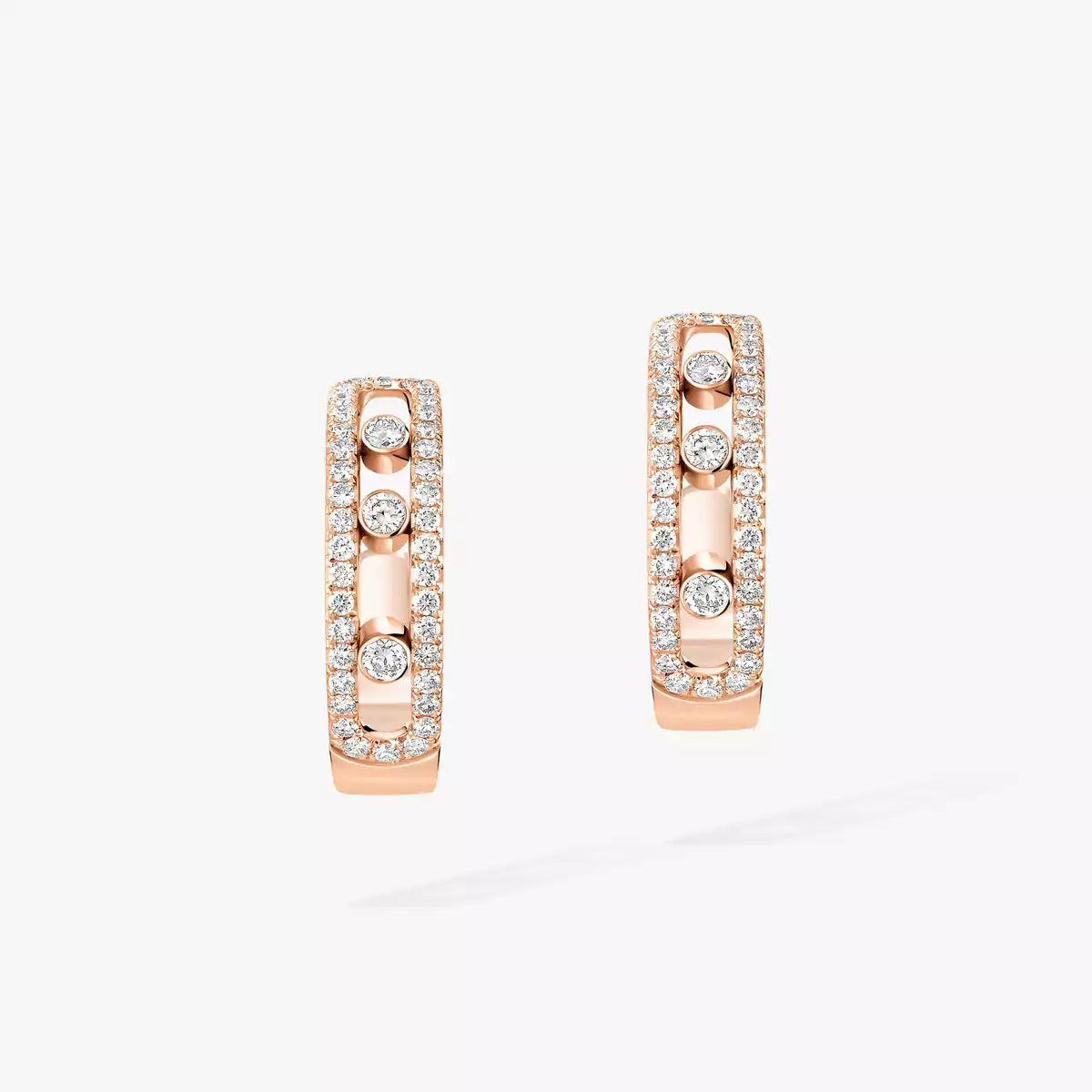 [Lume Jewelry]Diamond Pave_ Hoop Earrings Move