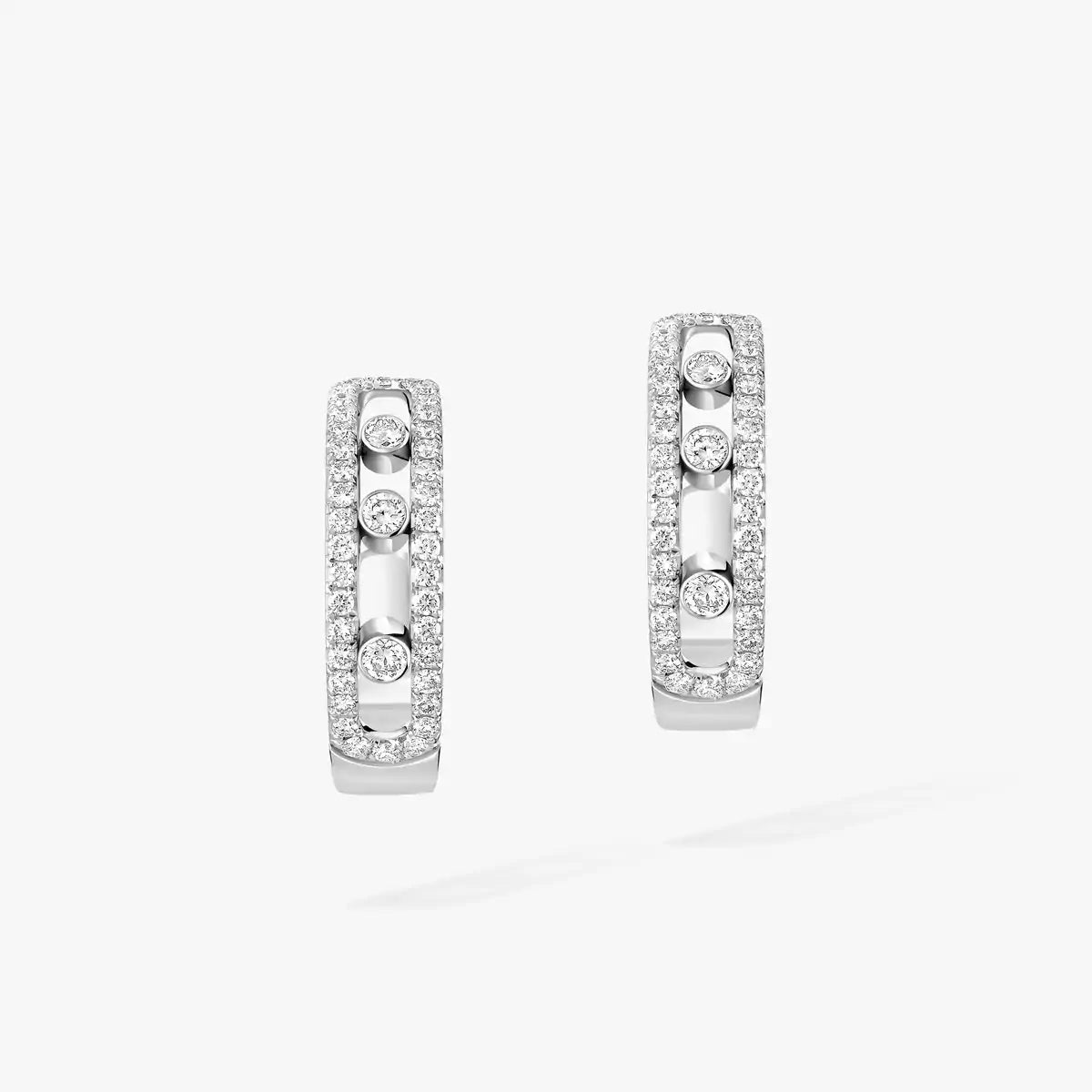 [Lume Jewelry]Diamond Pave_ Hoop Earrings Move