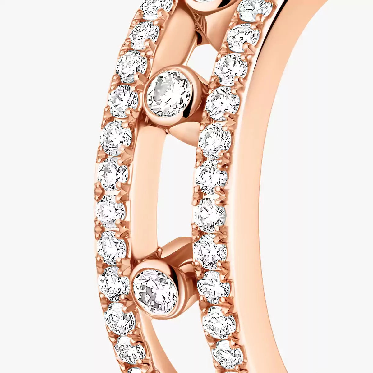 [Lume Jewelry]Diamond Pave_ Hoop Earrings Move