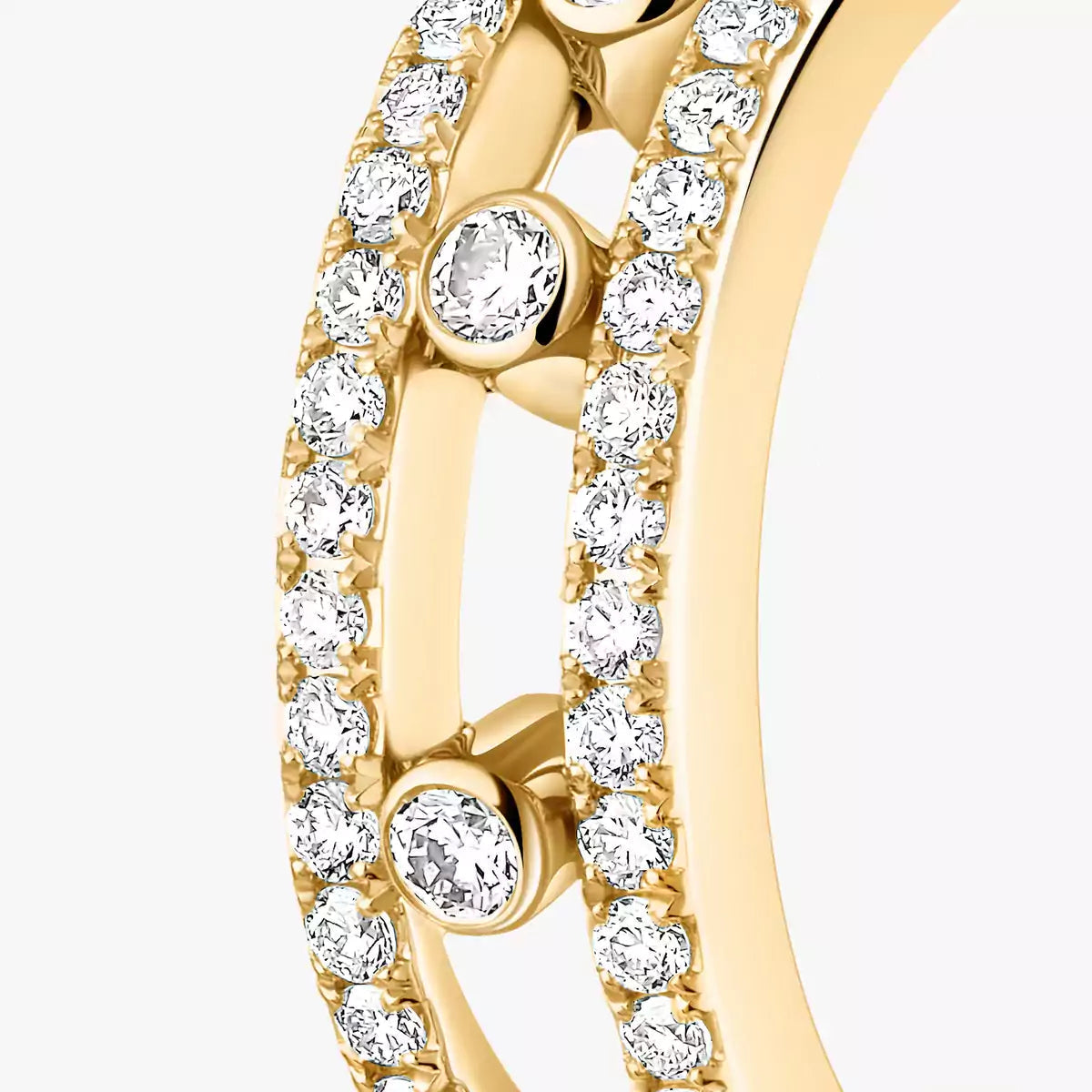[Lume Jewelry]Diamond Pave_ Hoop Earrings Move