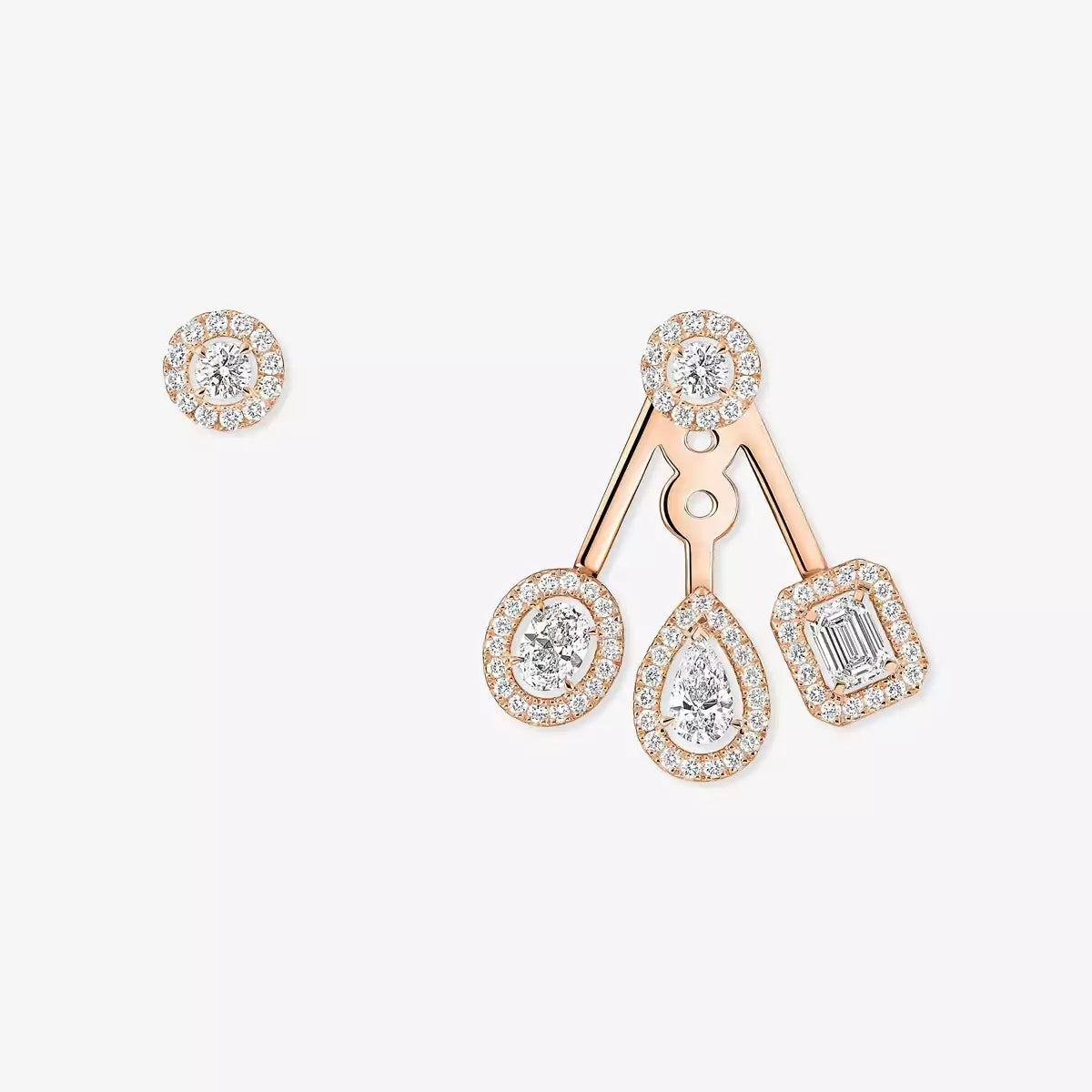 [Lume Jewelry] My Twin Trio  Diamond Earrings