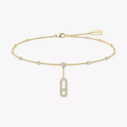 [Lume Jewelry] Move Uno pavé ankle bracelet