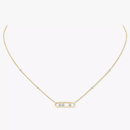 [Lume Jewelry] Baby Move Gold Diamond Necklace