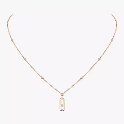 [Lume Jewelry] Move Uno Gold Diamond Long Necklace