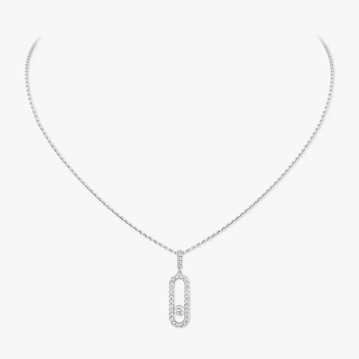 [Lume Jewelry]Move Uno Diamond Necklace in Rose Gold