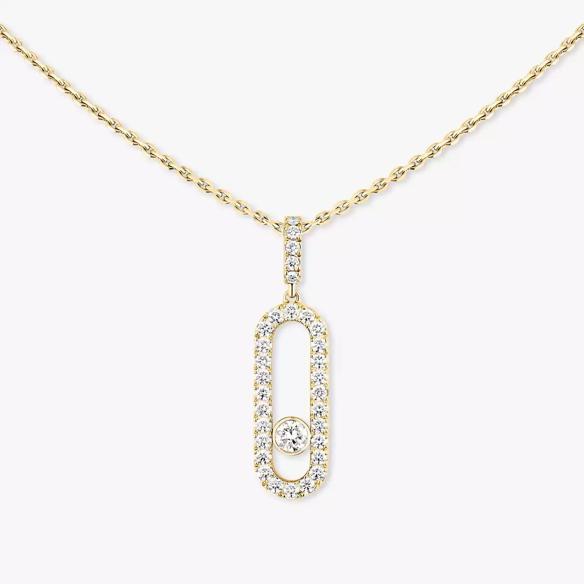 [Lume Jewelry]Move Uno Diamond Necklace in Rose Gold