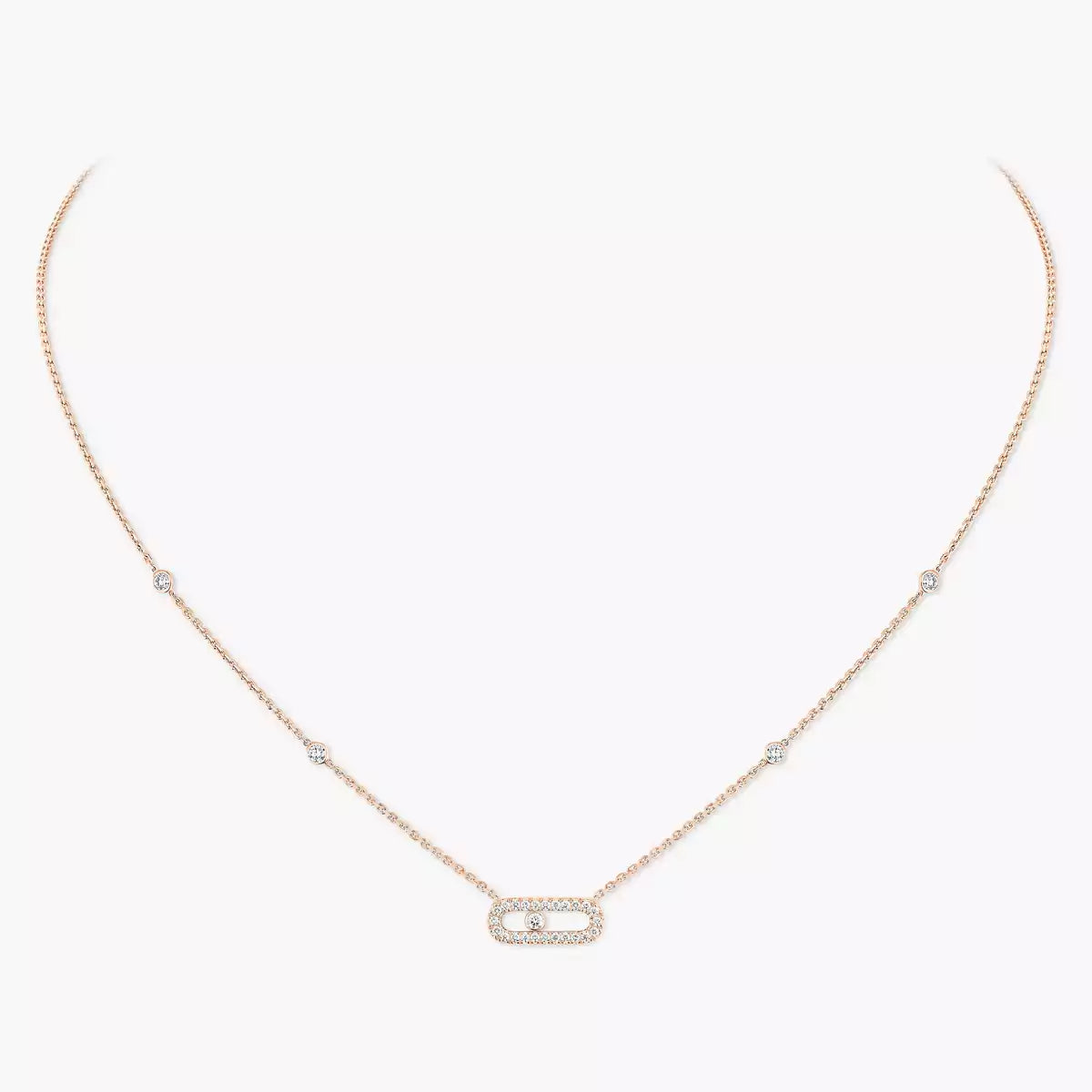[Lume Jewelry]Diamond Necklace Move Uno
