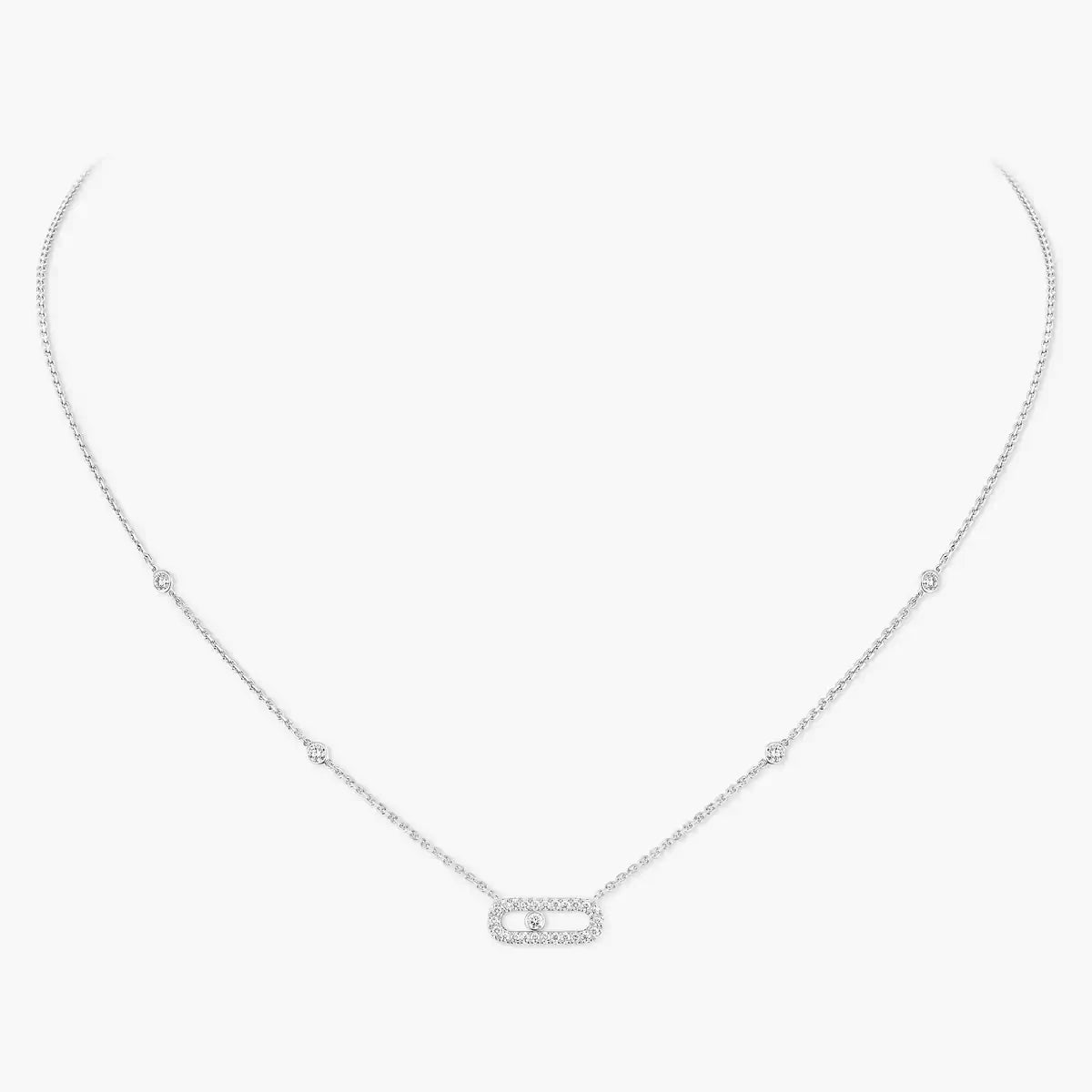 [Lume Jewelry]Diamond Necklace Move Uno