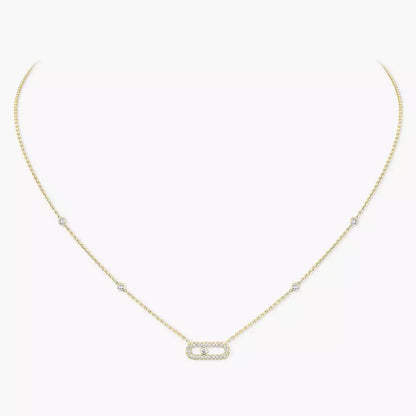 [Lume Jewelry]Diamond Necklace Move Uno