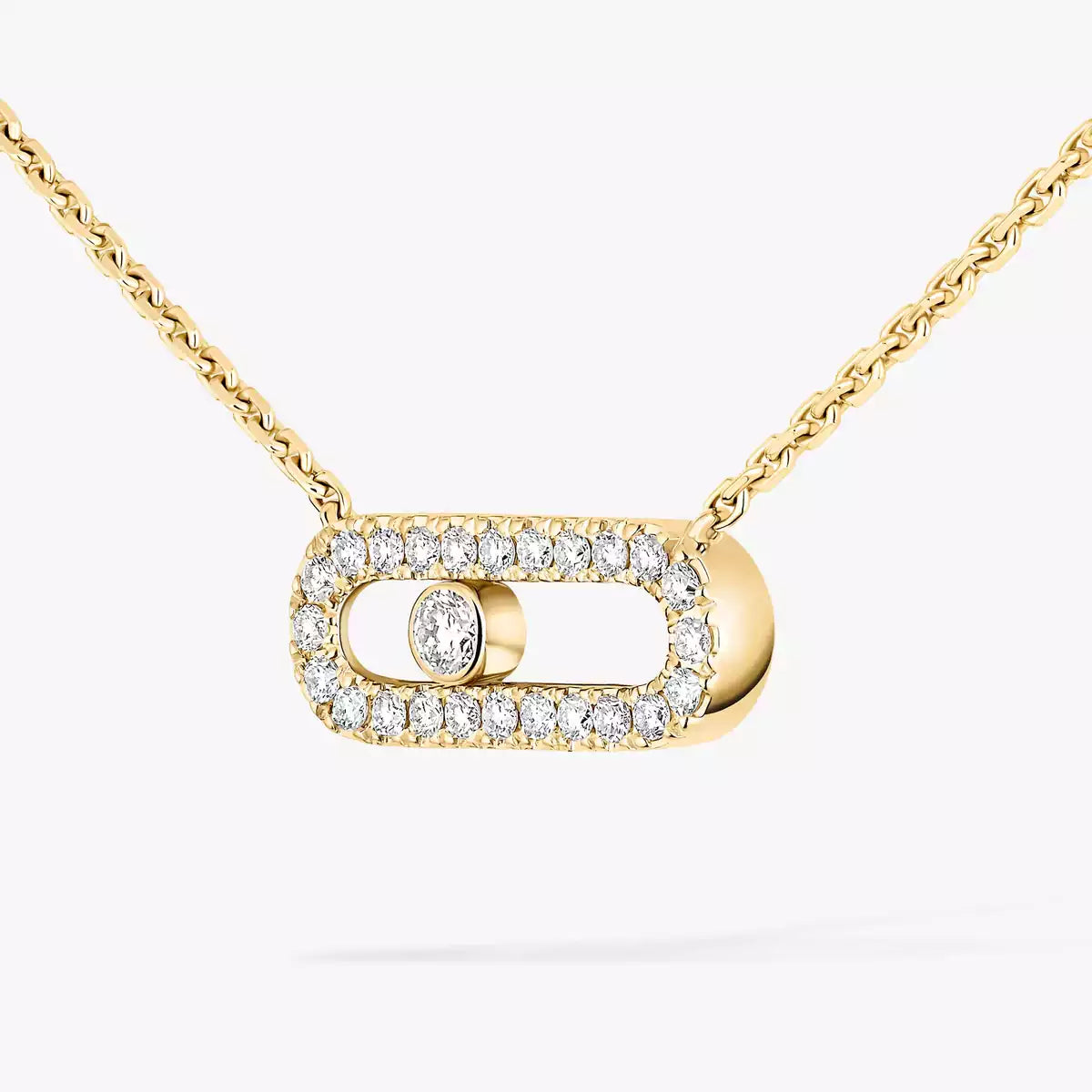 [Lume Jewelry]Diamond Necklace Move Uno