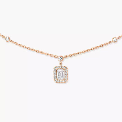 [Lume Jewelry]My Twin Diamond Necklace in Silver