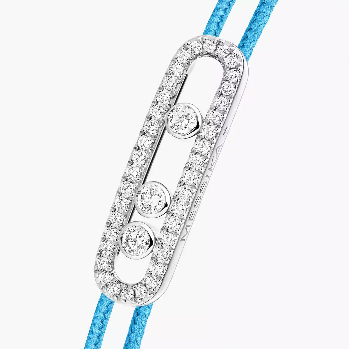 [Lume Jewelry]Messika Care(s) pink cord pavé bracelet