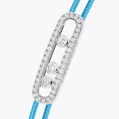 [Lume Jewelry]Messika Care(s) pink cord pavé bracelet