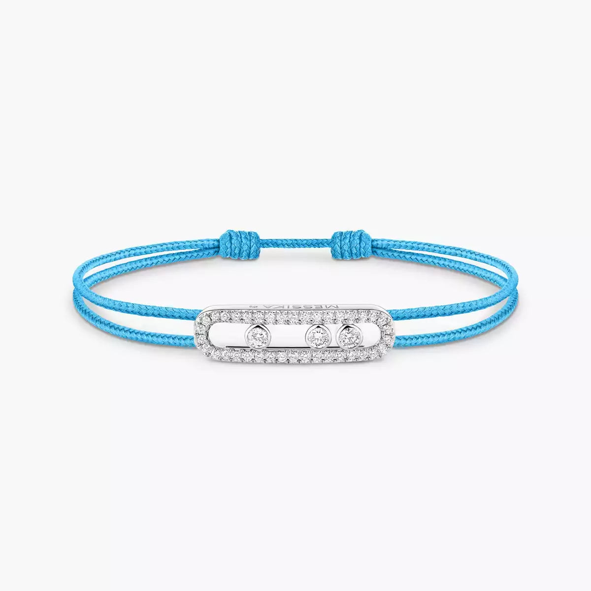 [Lume Jewelry]Messika Care(s) pink cord pavé bracelet