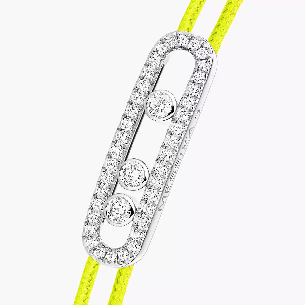 [Lume Jewelry]Messika Care(s) pink cord pavé bracelet